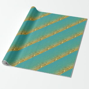 Funkelnde aquamarine Blau-und Geschenkpapier
