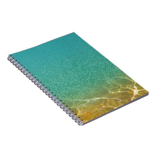 Funkelnde aquamarine Blau-und Notizblock (Rechte Seite)