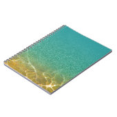 Funkelnde aquamarine Blau-und Notizblock (Linke Seite)