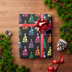 Funkelnde Bäume Geschenkpapier