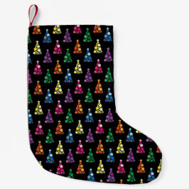 Funkelnde Bäume Kleiner Weihnachtsstrumpf