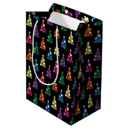 Funkelnde Bäume Mittlere Geschenktüte