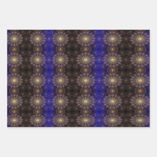 Funkelnde Blume im klaren Nachthimmel Geschenkpapier Set (Vorderseite 2)