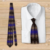 Funkelnde Blume im klaren Nachthimmel Krawatte