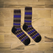 Funkelnde Blume im klaren Nachthimmel Socken