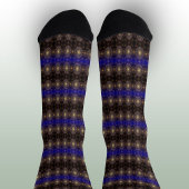 Funkelnde Blume im klaren Nachthimmel Socken