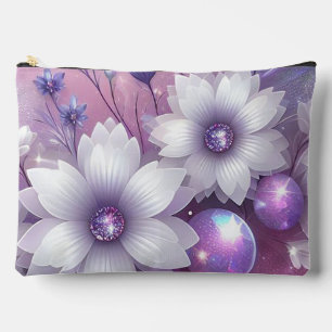 Funkelnde Blumen Zubehörtasche