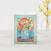 Funkelnde BlumenMitteilungskarten Karte (Gelbe Blume)