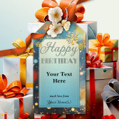 Funkelnde Blütenspur Geschenkanhänger