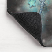 Funkelnde Dezember Feen Fantasy Kunst Mousepad (Ecke)