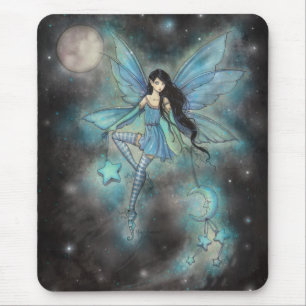 Funkelnde Dezember Feen Fantasy Kunst Mousepad