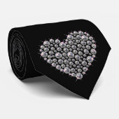 Funkelnde diamante de imitación Bling Krawatte (Gerollt)