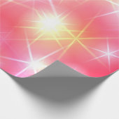 Funkelnde Disco-Leuchten Geschenkpapier (Ecke)