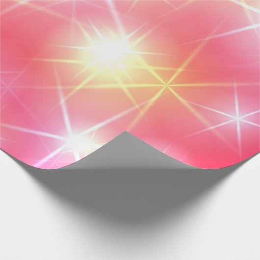 Funkelnde Disco-Leuchten Geschenkpapier (Ecke)