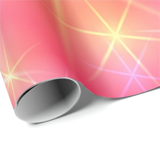 Funkelnde Disco-Leuchten Geschenkpapier (Rolleneckpunkt)