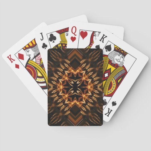 Funkelnde Feuerschutz Spielkarten (Rückseite)