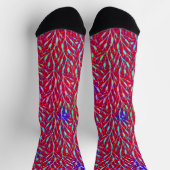 Funkelnde Feuerwerksparty-Muster Socken (Oben)