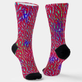 Funkelnde Feuerwerksparty-Muster Socken (Gewinkelt)