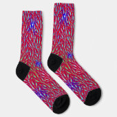 Funkelnde Feuerwerksparty-Muster Socken (Rechts)