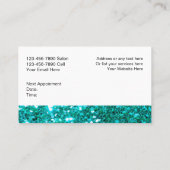 Funkelnde Friseur-Visitenkarten Visitenkarte (Rückseite)