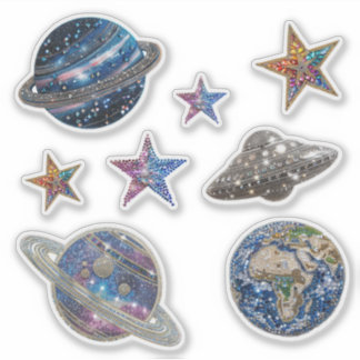 Funkelnde Galaxie Diamond Art Aufkleberfolie Aufkleber