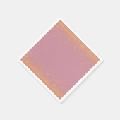 Funkelnde Glitzer Heißluftballon Babydusche Serviette (Ecke)