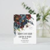 Funkelnde Hochzeit der burgundischen Marine retten Ankündigung (Stehend Vorderseite)