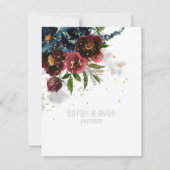 Funkelnde Hochzeit der burgundischen Marine retten Ankündigung (Rückseite)