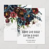 Funkelnde Hochzeit der burgundischen Marine retten Ankündigung (Vorne/Hinten)