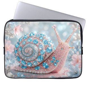 Funkelnde Juwelen-Schnecke  Laptopschutzhülle
