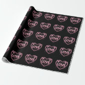 Funkelnde Katzenliebe Geschenkpapier (Ungerollt)