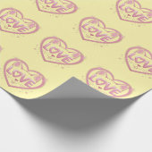 Funkelnde Katzenliebe Geschenkpapier (Ecke)