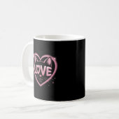 Funkelnde Katzenliebe Kaffeetasse (Vorderseite Links)