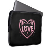 Funkelnde Katzenliebe Laptopschutzhülle (Vorne Rechts)