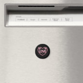 Funkelnde Katzenliebe Magnet (In Situ (Geschirrspüler))
