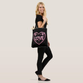 Funkelnde Katzenliebe Tasche (Am Model)