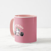 Funkelnde Katzenliebe Tasse (Vorderseite Links)