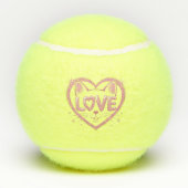 Funkelnde Katzenliebe Tennisbälle (Rückseite)