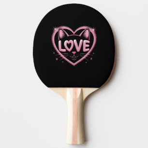 Funkelnde Katzenliebe Tischtennis Schläger