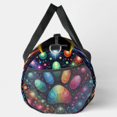 Funkelnde Kosmos-Künstlerische Reisemonogramm-Pers Duffle Bag (Rechts)