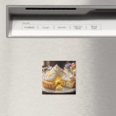 Funkelnde Kristall-Bananencreme-Pie Magnet (In Situ (Geschirrspüler))