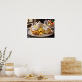 Funkelnde Kristall-Bananencreme-Pie  Poster (Küche)