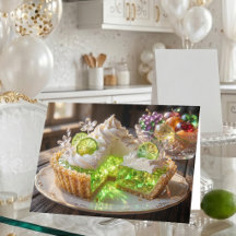 Funkelnde Kristall-Key-Lime-Pie-Geburtstags