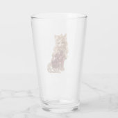 Funkelnde Kristall Süße Katze Luxus Glas (Rückseite)