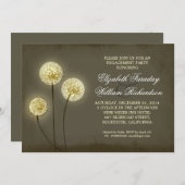 funkelnde Leuchten für die Einladungen zur Begegnu (Vorne/Hinten)