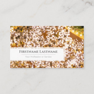 Funkelnde Lichter Bokeh professionelle Eventmanage Visitenkarte