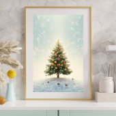 Funkelnde Lichter Weihnachtsbaum Poster