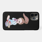 Funkelnde Mädchen-Café-Bücher Case-Mate iPhone Hülle (Rückseite (Horizontal))