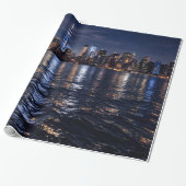 Funkelnde Manhattan-Lichter Geschenkpapier (Ungerollt)