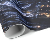 Funkelnde Manhattan-Lichter Geschenkpapier (Rolleneckpunkt)